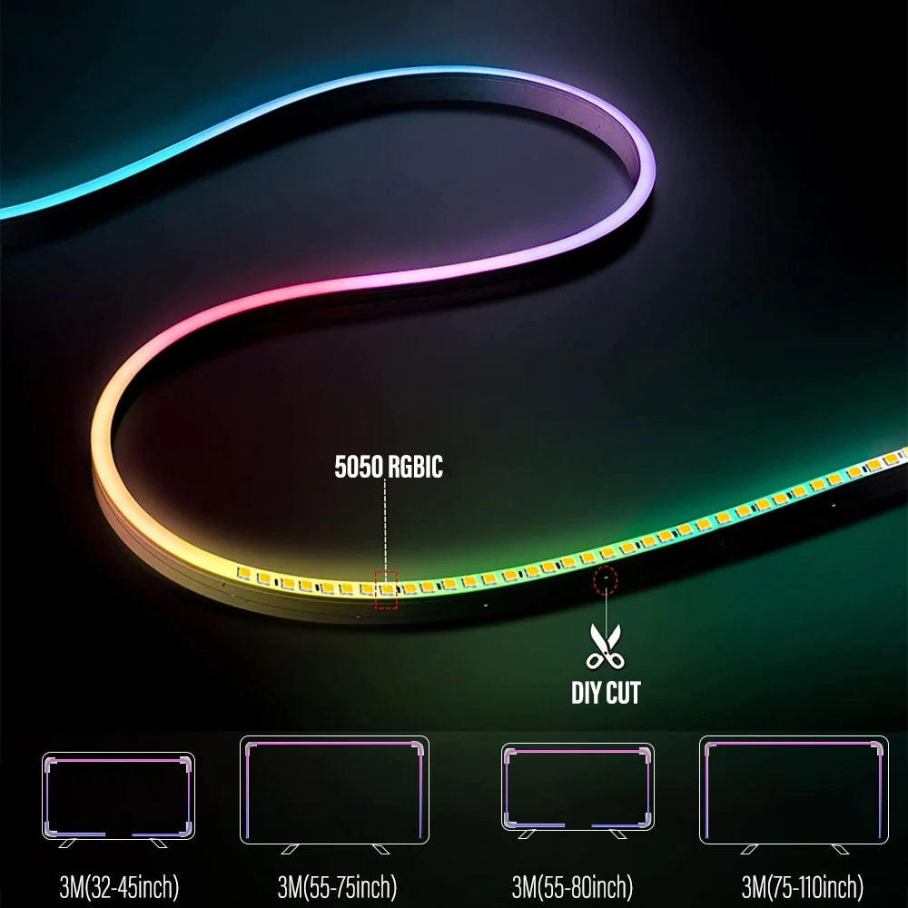 RGB Neon light bar with Wifi or Bluetooth